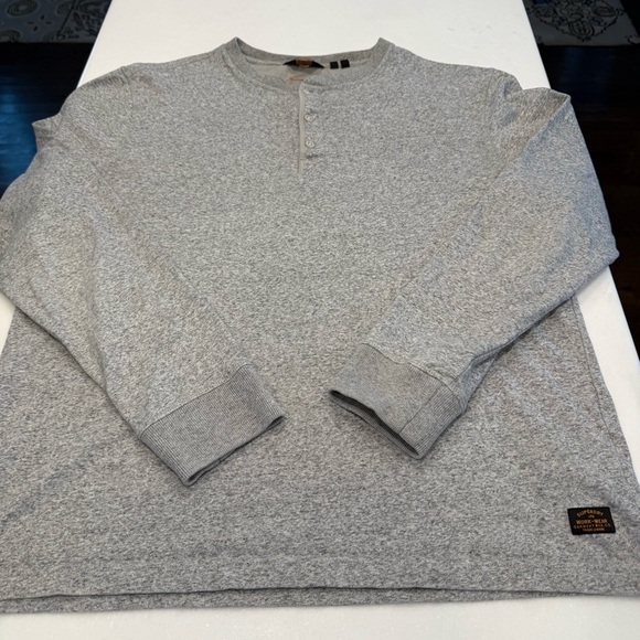 Superdry Men’s Heavy Cotton Henley Shirt 3 Button Sz US 2XL (Runs Small) - Picture 10 of 12